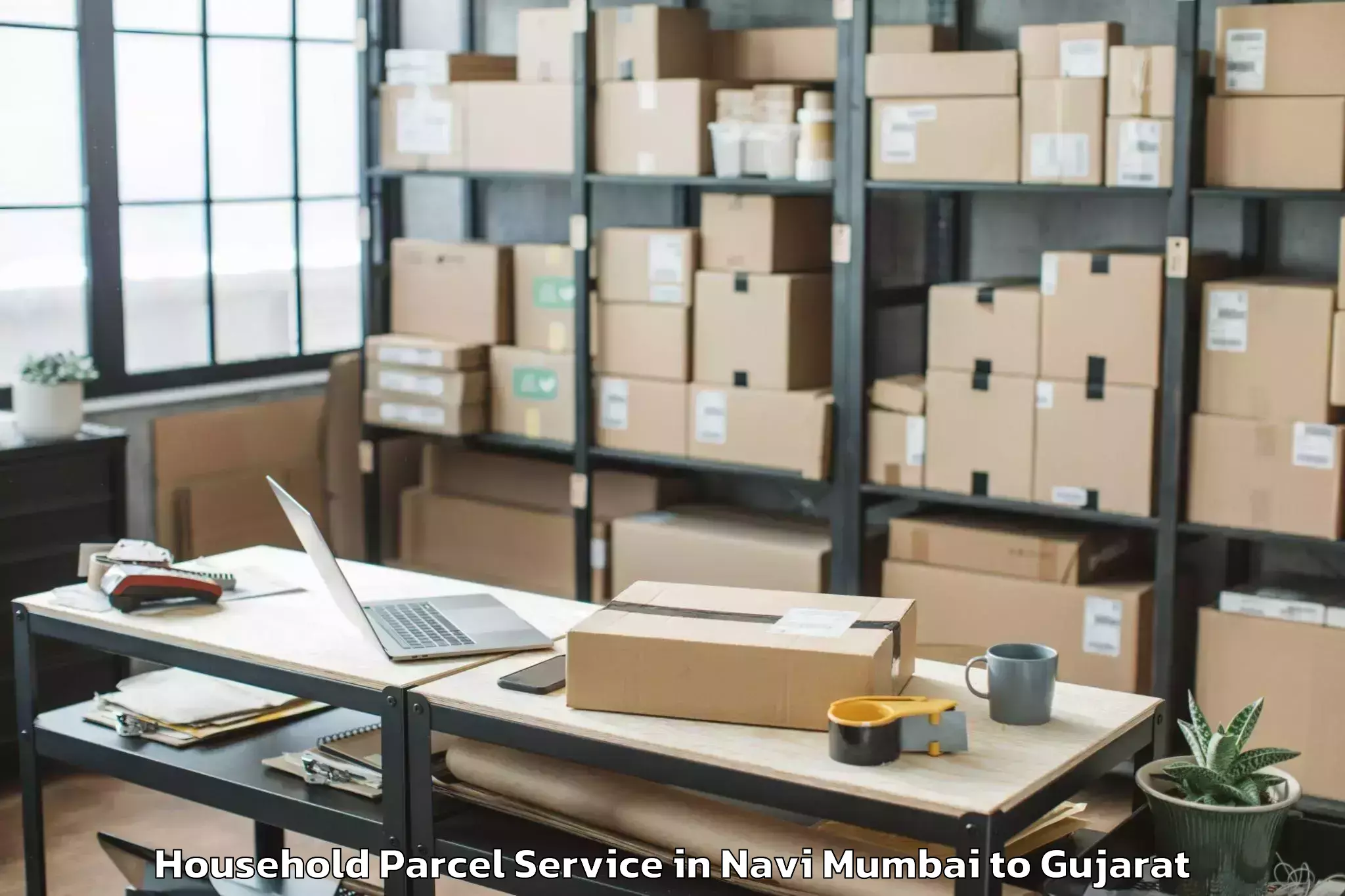 Reliable Navi Mumbai to Cept University Ahmedabad Household Parcel